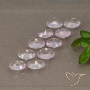 2.09캐럿 천연 매우 밝은 라벤더 핑크 사파이어 보석, 타원형 컷, VS