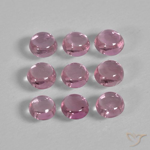 1.56ctw 자연스러운 Medium Deep Pink 사파이어, 둥근, 투명한