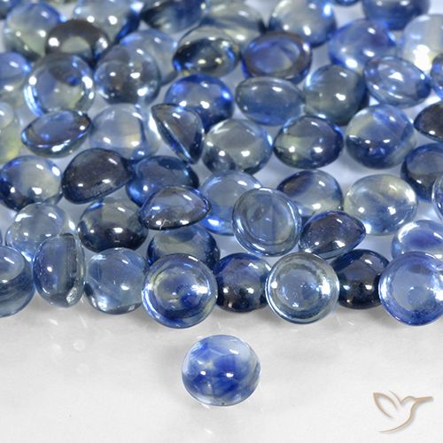 0.41ct 자연스러운 진한 파랑 사파이어, 둥근, 투명한
