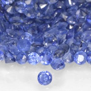 0.01캐럿 천연 파스텔 블루 사파이어, 둥근, VS