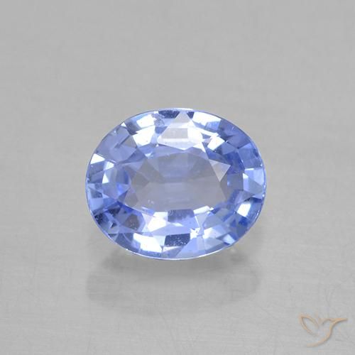 0.67ct 자연스러운 하늘색 사파이어, 타원형, VVS-VS