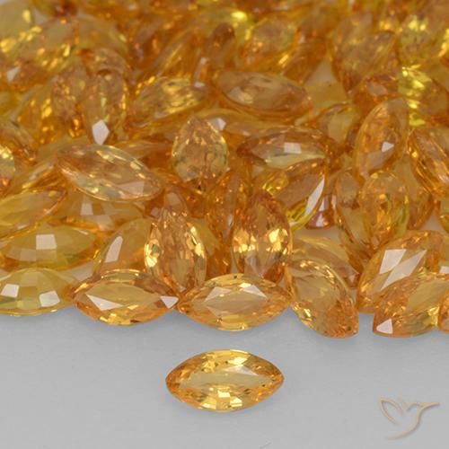 0.20ct 자연스러운 금 사파이어, 보석, VVS-VS