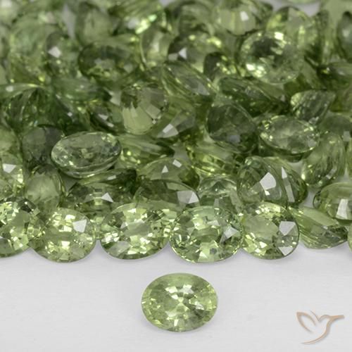 0.24ct 자연스러운 딥그린 사파이어, 타원형, VVS-VS