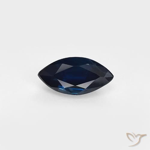 0.96ct 자연스러운 진한 파란색 사파이어, 보석, VVS-VS