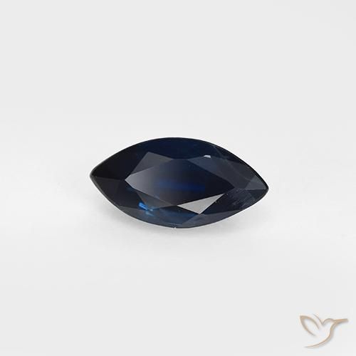 0.96캐럿 천연 진한 파란색 사파이어, 보석, VVS-VS