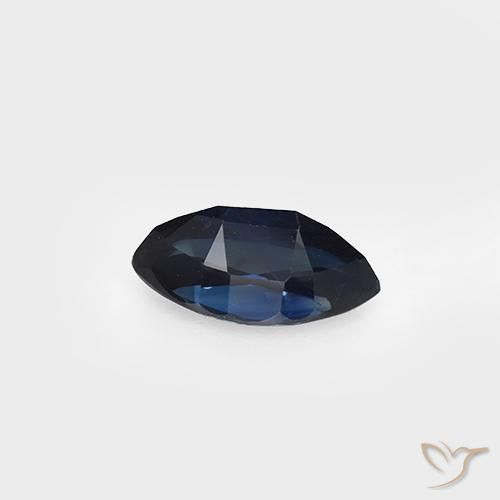 0.96캐럿 천연 진한 파란색 사파이어, 보석, VVS-VS