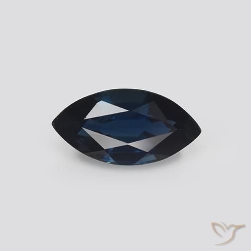 1.17ct 자연스러운 거무스름한 파란색 사파이어, 보석, VVS-VS