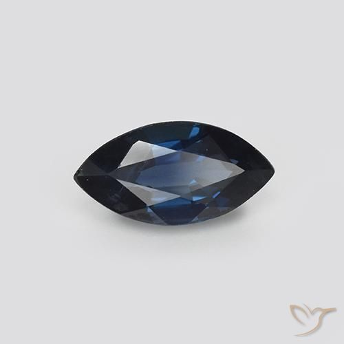 1.17캐럿 천연 거무스름한 파란색 사파이어, 보석, VVS-VS