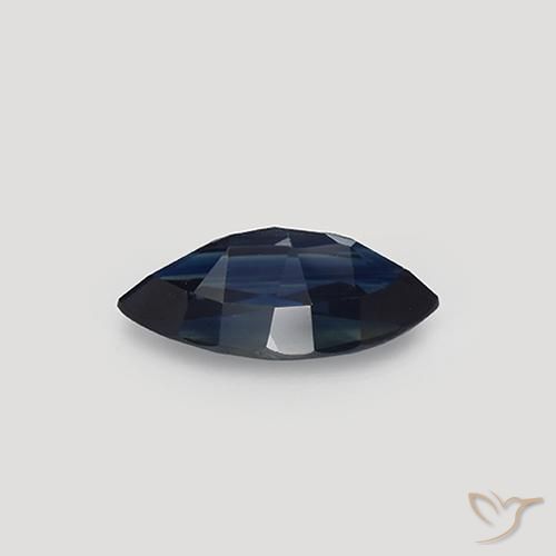 1.07캐럿 천연 거무스름한 파란색 사파이어, 보석, VVS-VS