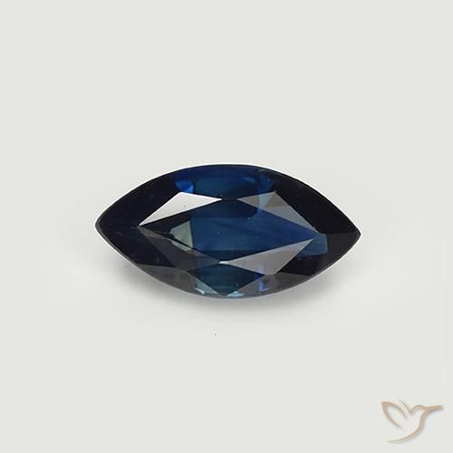 1.03ct 자연스러운 나이트 블루 사파이어, 보석, VVS-VS