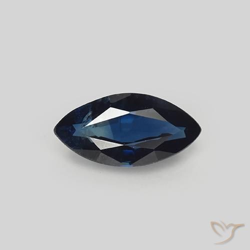 1.02ct 자연스러운 진한 파란색 사파이어, 보석, VS
