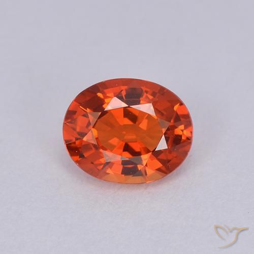 0.88ct 자연스러운 밝은 크림슨 레드 사파이어, 타원형, VVS