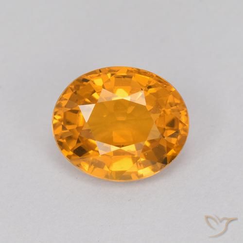 1.07ct 자연스러운 금 사파이어, 타원형, VVS