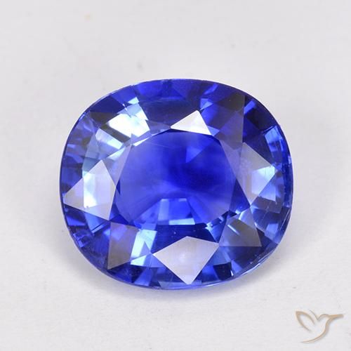 4.14ct 자연스러운 수레국화 블루 사파이어, 타원형, VS