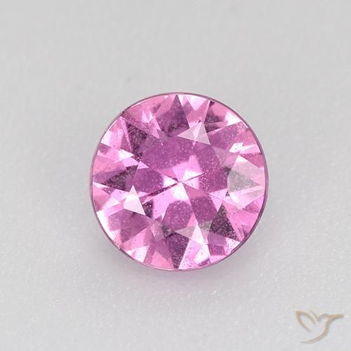 0.55ct 자연스러운 퍼플 핑크 사파이어, 둥근, VS