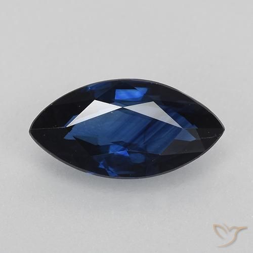 0.80ct 자연스러운 진한 파란색 사파이어, 보석, VVS-VS