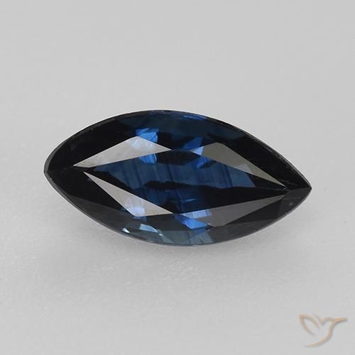 0.82ct 자연스러운 진한 파란색 사파이어, 보석, VVS-VS