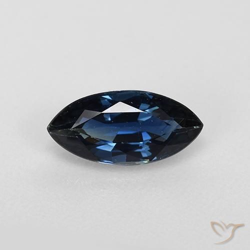 0.75ct 자연스러운 진한 파란색 사파이어, 보석, VVS-VS