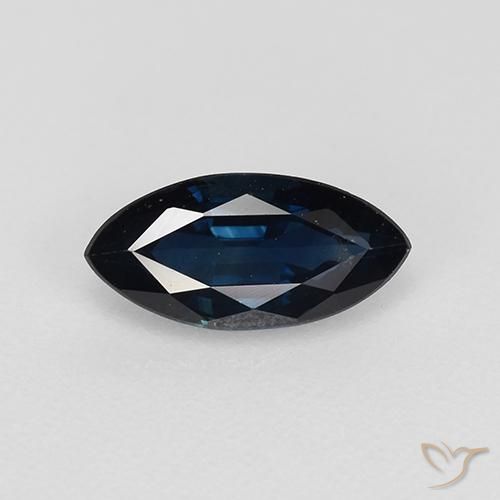 0.77ct 자연스러운 자정 블루 사파이어, 보석, VVS-VS