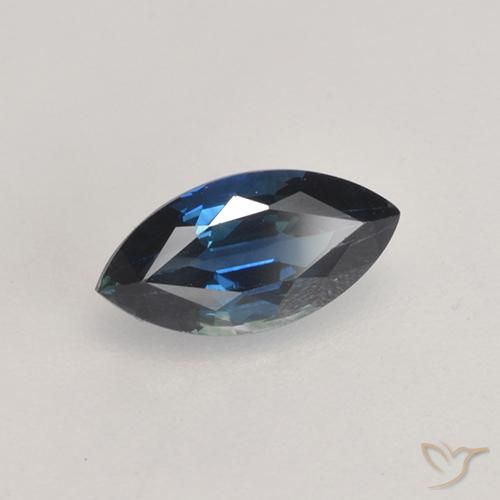 0.82ct 자연스러운 진한 파란색 사파이어, 보석, VVS-VS
