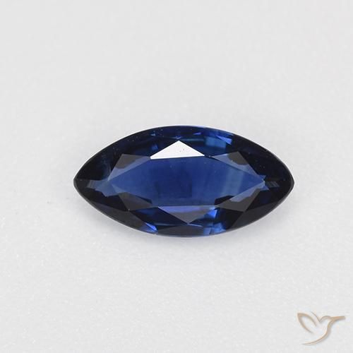 0.60ct 자연스러운 네이비 블루 사파이어, 보석, VVS-VS