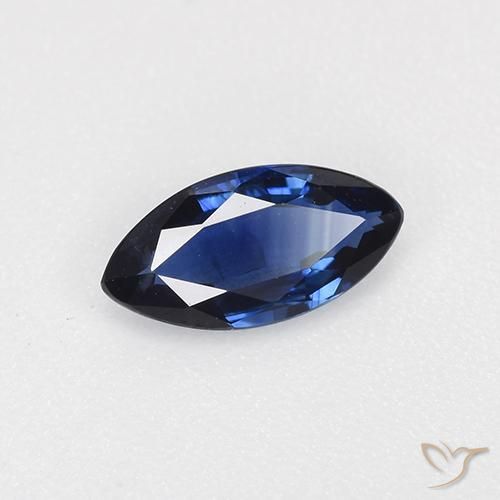 0.60캐럿 천연 네이비 블루 사파이어, 보석, VVS-VS