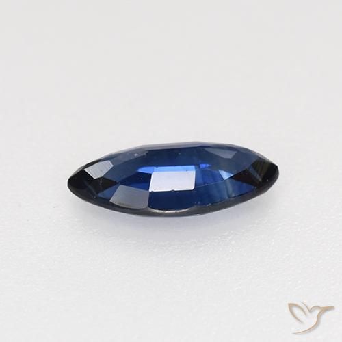 0.60캐럿 천연 네이비 블루 사파이어, 보석, VVS-VS