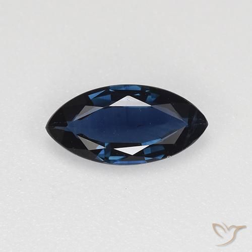 0.66ct 자연스러운 자정 블루 사파이어, 보석, VVS-VS