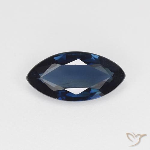 0.69ct 자연스러운 자정 블루 사파이어, 보석, VVS-VS