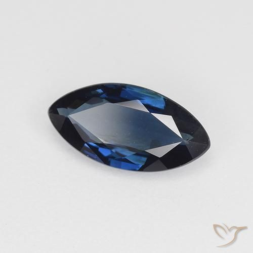 0.69캐럿 천연 자정 블루 사파이어, 보석, VVS-VS