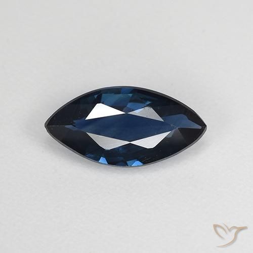 0.67ct 자연스러운 자정 블루 사파이어, 보석, VVS-VS