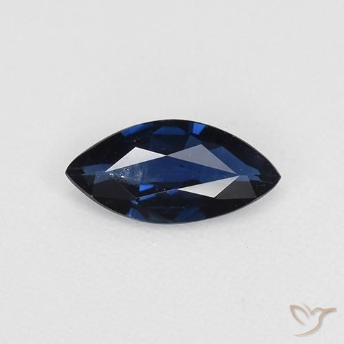 0.47ct 자연스러운 진한 파랑 사파이어, 보석, VVS-VS