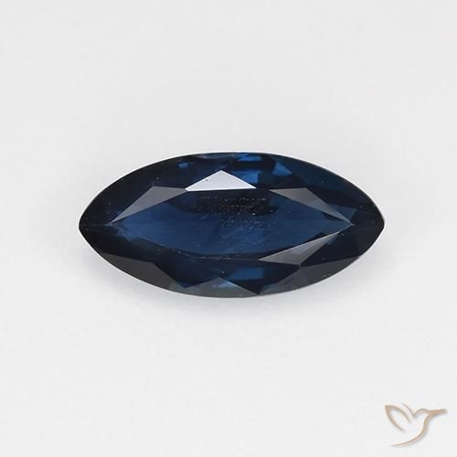 0.72ct 자연스러운 자정 블루 사파이어, 보석, VVS-VS