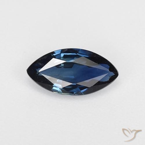 0.66ct 자연스러운 자정 블루 사파이어, 보석, VVS-VS