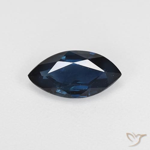 0.66ct 자연스러운 자정 블루 사파이어, 보석, VVS-VS