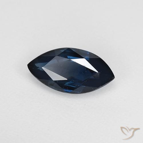 0.66캐럿 천연 자정 블루 사파이어, 보석, VVS-VS