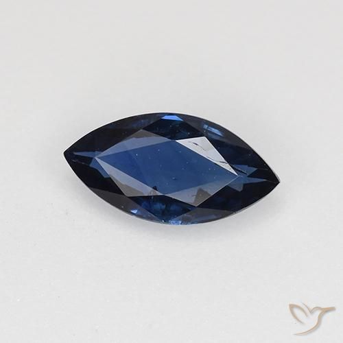 0.64ct 자연스러운 진한 파랑 사파이어, 보석, VS