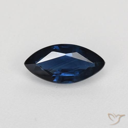 0.70ct 자연스러운 나이트 블루 사파이어, 보석, VVS