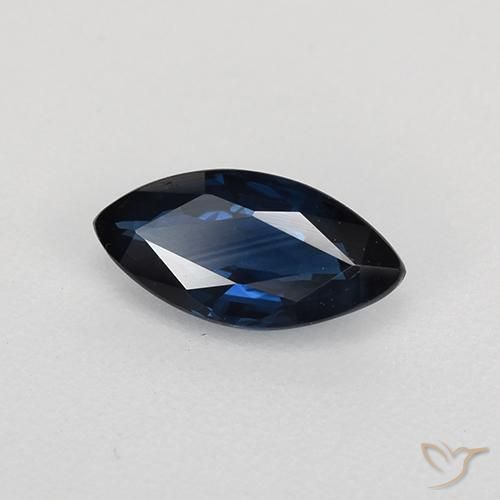 0.70캐럿 천연 나이트 블루 사파이어, 보석, VVS
