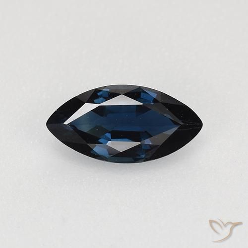 0.62ct 자연스러운 나이트 블루 사파이어, 보석, VVS