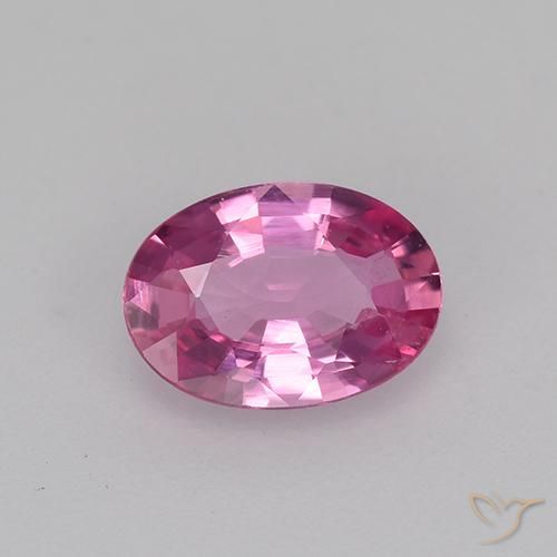0.62ct 자연스러운 미디엄 퍼플 사파이어, 타원형, VVS