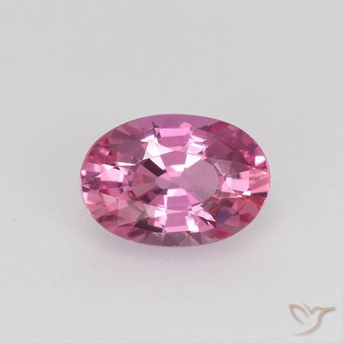 0.73ct 자연스러운 분홍빛이 도는 보라색 사파이어, 타원형, VVS