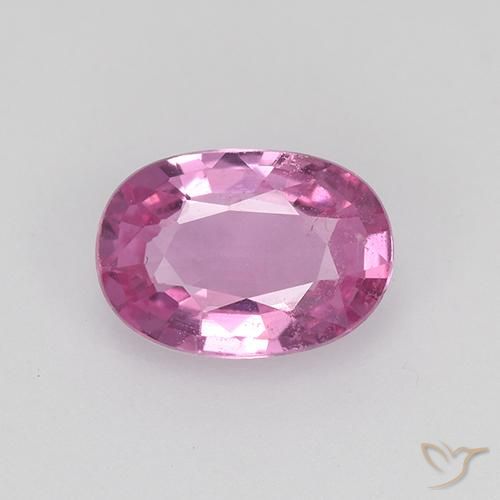 0.70ct 자연스러운 로얄 퍼플 핑크 사파이어, 타원형, VVS-VS