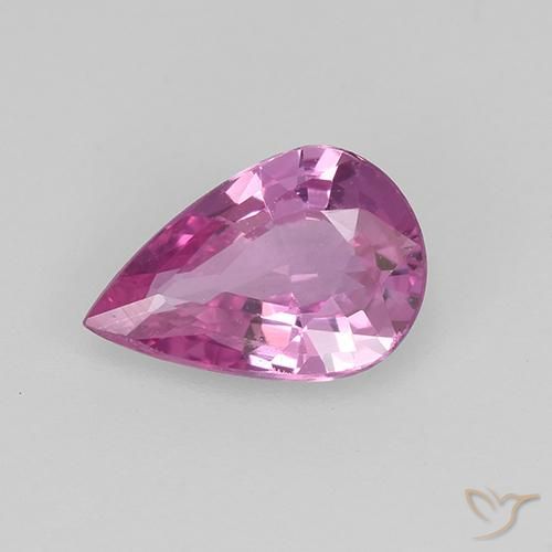 0.64ct 자연스러운 깊은 상그리아 사파이어, 배 모양, VVS-VS