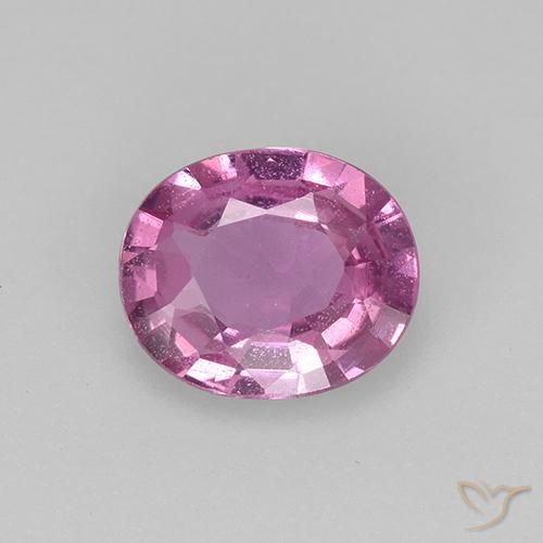 0.63ct 자연스러운 딥 핑크 사파이어, 타원형, VVS-VS