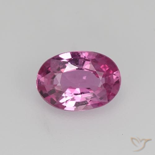 0.68ct 자연스러운 미디엄 핑크 사파이어, 타원형, VVS-VS