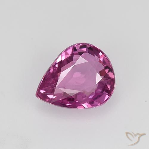 0.97ct 자연스러운 마젠타 사파이어, 배 모양, VVS-VS