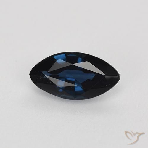 0.69ct 자연스러운 자정 블루 사파이어, 보석, VVS