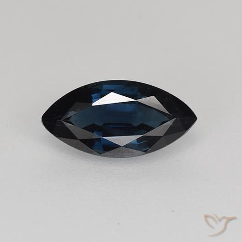 0.69ct 자연스러운 진한 파란색 사파이어, 보석, VVS-VS