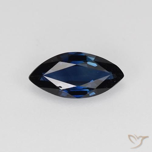 0.58ct 자연스러운 나이트 블루 사파이어, 보석, VVS-VS